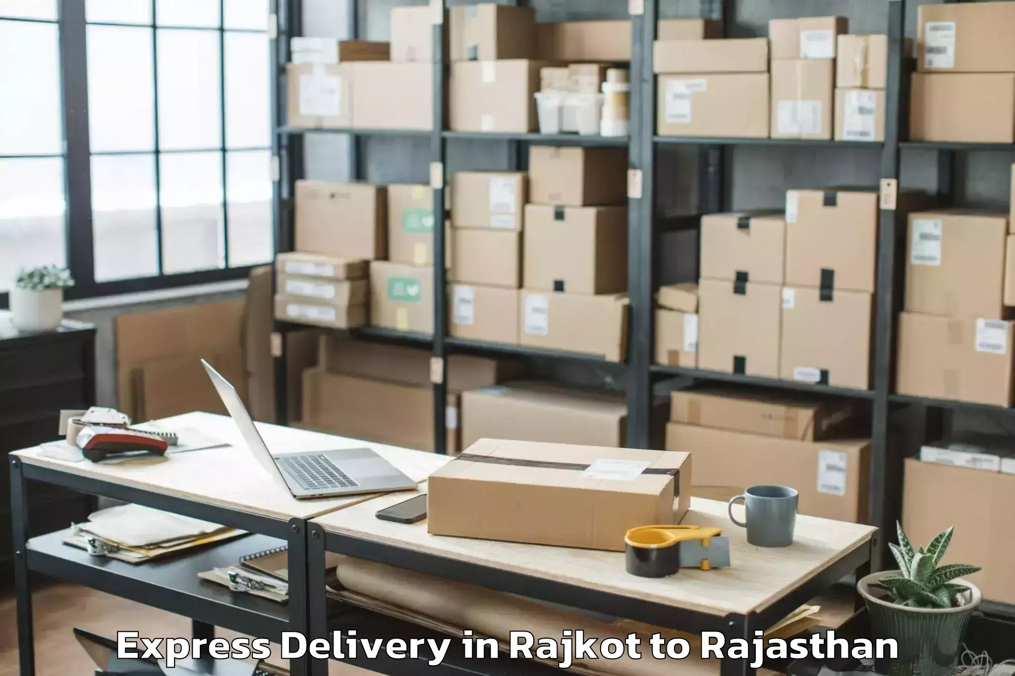 Professional Rajkot to Salumbar Express Delivery